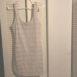 White knitted like dress